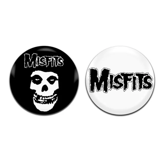 2x Misfits Punk Rock Band 70's 80's 25mm / 1 Inch D Pin Button Badges