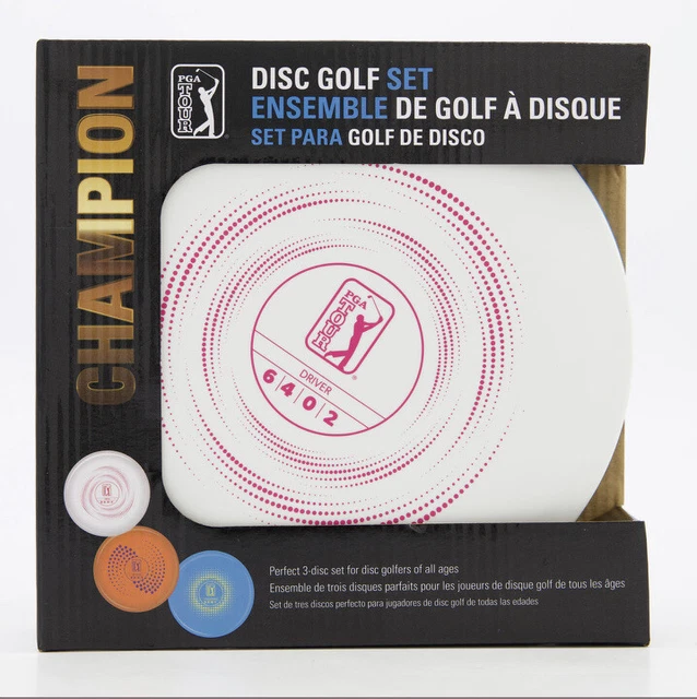 New Pga Tour Disc Golf Set With 3 Discs Frisbee Golf Lightweight Starter Set