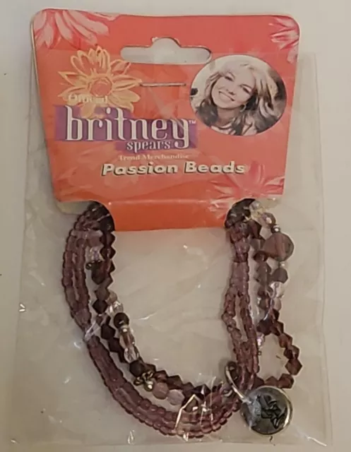 🔥🔥🔥Britney Spears Official Bracelet Charm Beads 2000 New NIP Wow!