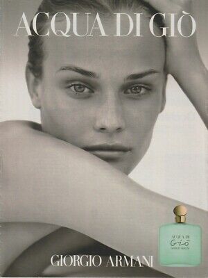 Perfume ad ARMANI Publicité papier Parfum Giorgio Armani Gio 1992 Allemagne 