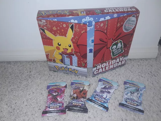 Pokemon trading card Game: Holiday Advent Calendar 2021. 39 pieces and CARD LOT