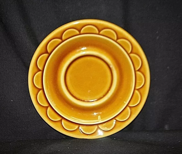 Vintage Golden Harvest by Homer Laughlin 5-3/4" Saucer Plate Dinnerware MCM