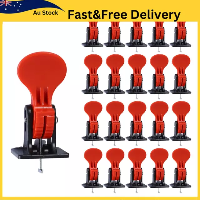 100X Tile Leveling System Floor Alignment Adjustable Clip Reusable Hand Tool AU,