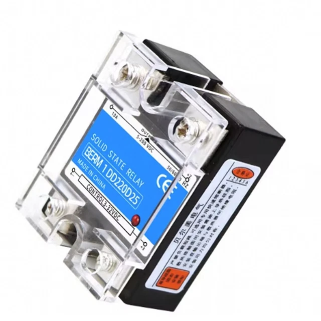 Relè A Stato Solido SSR 25A - 250V CC Input 3-32V - Per Automazione Industriale - Foto 4