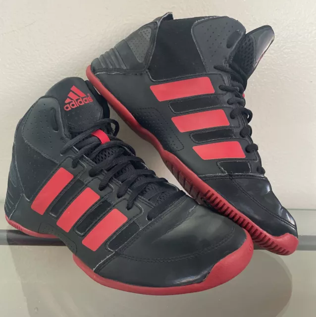 Adidas Mens Black Red Commander TD 3 K Basketball Sneaker Size 6