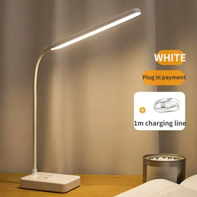 Portable Bedside Light with Touch Sensor Dimmable USB Rechargeable Reading Lamp