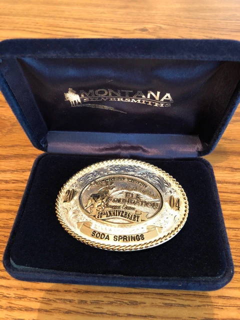ROCKY MOUNTAIN ELK Foundation Belt Buckle by Montana  display picture 1