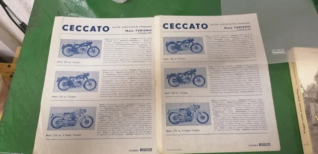 Brochure Moto Ceccato Originale 1954