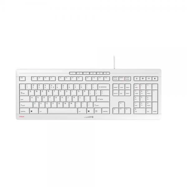 Cherry - Entry Level Kbd Combos CHERRY STREAM KEYBOARD US ENGLISH W/EURO SYM WHI
