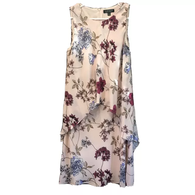 Lauren Ralph Lauren Cassie Floral Dress in Blush Size 10