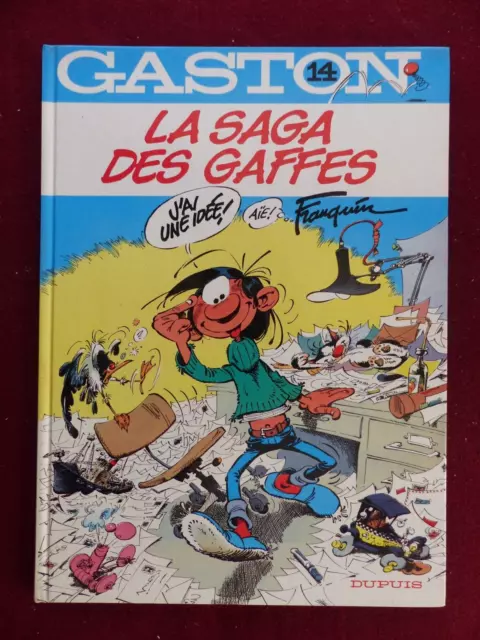 GASTON LAGAFFE n° 14  : la saga des gaffes / EO FRANQUIN  1982 / DUPUIS