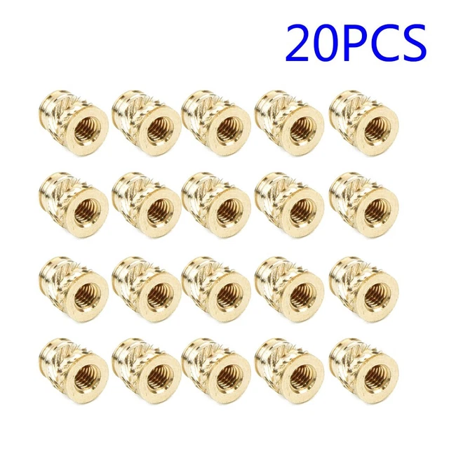 20 pz vite di regolazione del calore 20 pz inserto attrezzatura in ottone 3 mm M3-0,5 premium