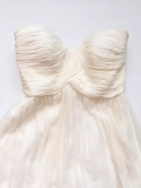 Robe de mariée mousseline de soie Donna Morgan taille 4 ivoire blanche Laura neuve avec étiquette 3