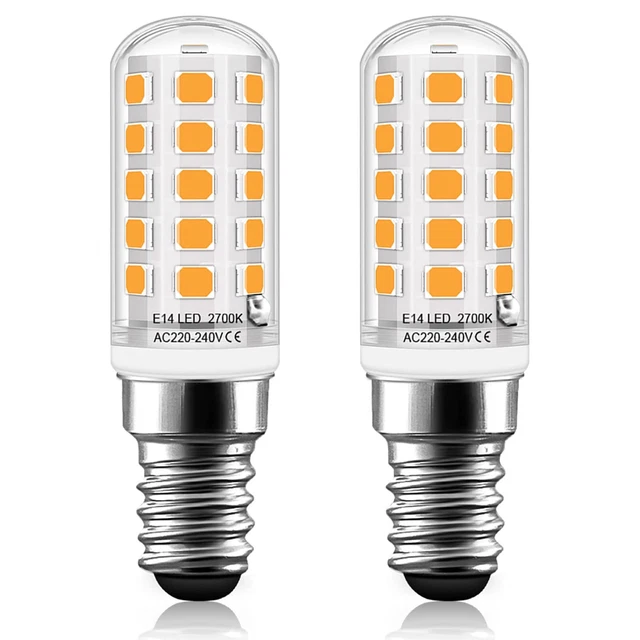 Lot De 10 Ampoules LED BARI 8,5W (équiv. 40W) - Culot E14, Lumière Blanc Chaud 3000K, 600 Lumens - Économiques