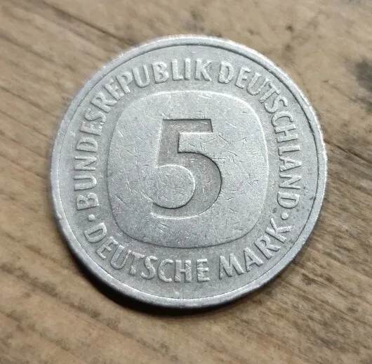 5 DM Mark Kursmünze BRD Deutschland 1981 D