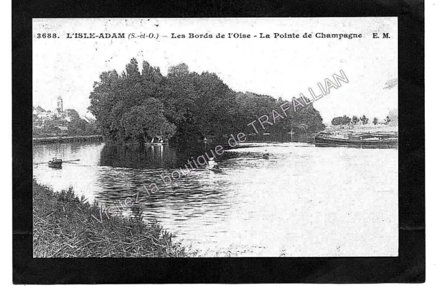 repro 95 L'ISLE-ADAM - Les bords de l'Oise - La Pointe de Champagne