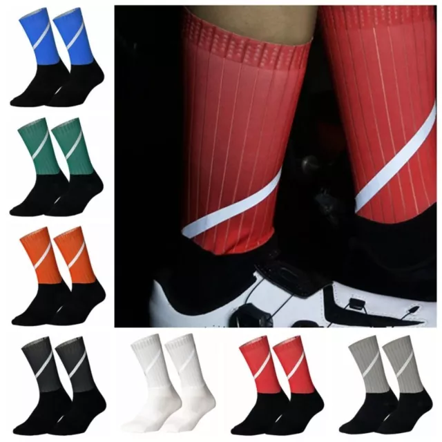 1 Pair Reflective Sports Socks Breathable Bicycle Sock Cycling Socks  Running