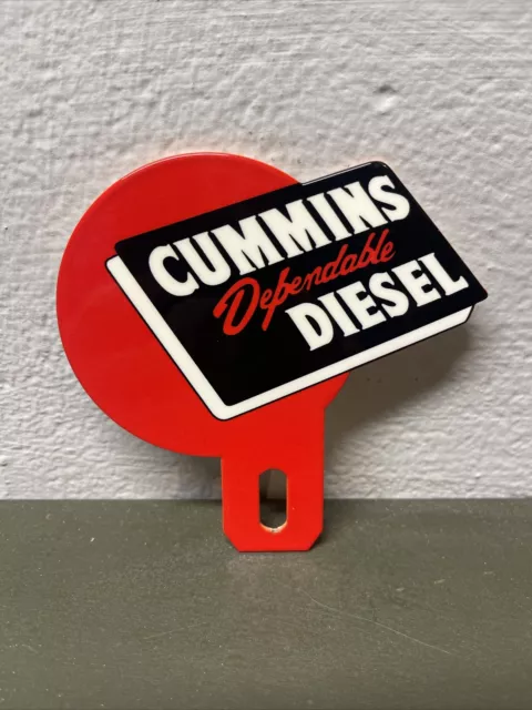 Cummins Diesel Power Farm Metal Plate Topper Dealership Gas Oil Sign Tractor