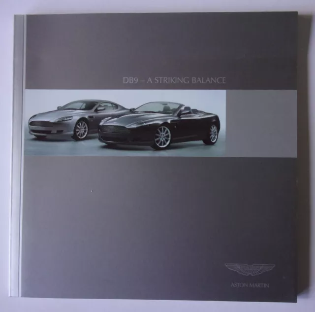 ASTON MARTIN DB9 COUPE & VOLANTE orig 2004 UK Mkt Prestige 70pp Sales Brochure