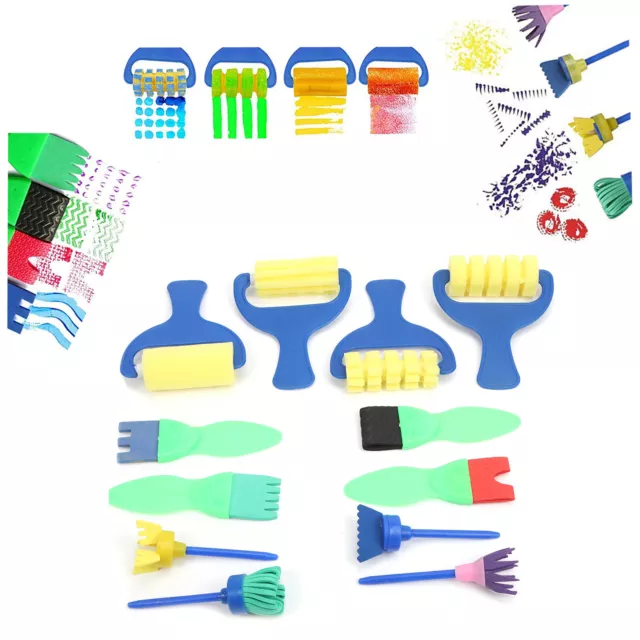 02 015 -Pinsel-Set Ungiftig Und Sicher 12 Verschiedene Interessante Formen