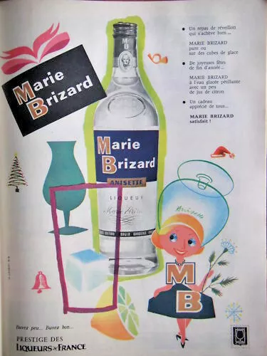 Publicité De Presse 1960 Marie Brizard Prestige Des Liqueurs De France