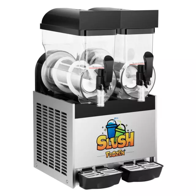 Slush Maker Machine Soft Ice Cream Maker Ice Cream Gastro Slush Ice Led 2 X 15 L 2