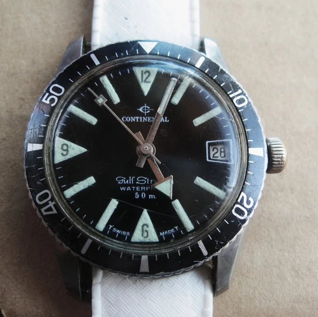 Montre De Plongée Diane Vintage - Antichoc, Waterproof - À Réparer - Occasion Pour Collectionneurs