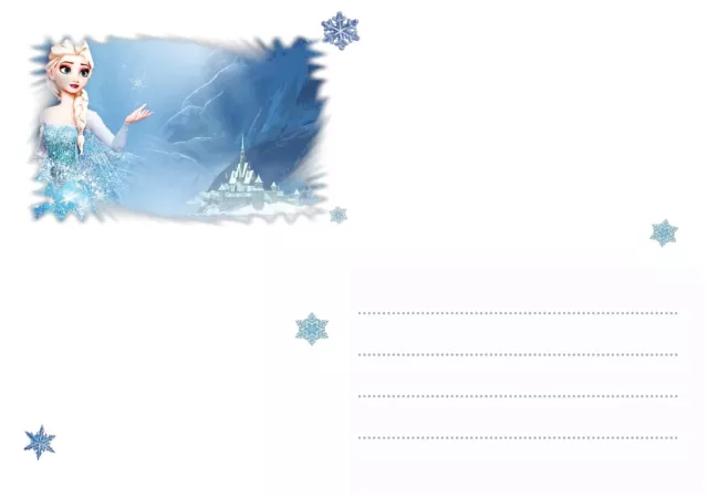 5 ou 12 cartes invitation anniversaire REINE DES NEIGES réf 12 2