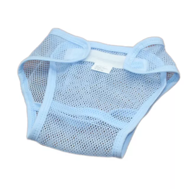 Magic Tape Breathable Baby Newborn Washable Mesh Diaper Cover Pants Reusable 56