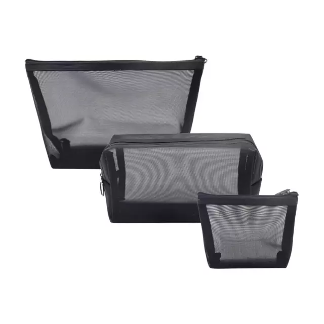 3X MESH MAKEUP Bags Make up Organizer for Hair Accessories Traveling £7.64  - PicClick UK