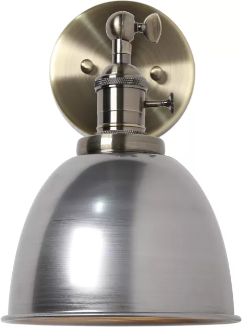 Industrial Vintage Metal Light Shade Loft Bar Kitchen Sconce Wall Light E27 Lamp 3