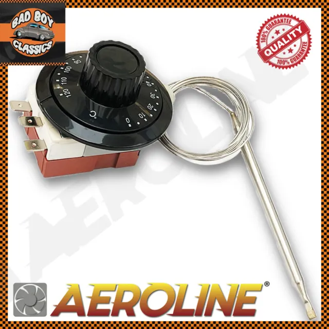 Aeroline® Capillary Thermostat Cooling Radiator Fan Control Switch UNIVERSAL