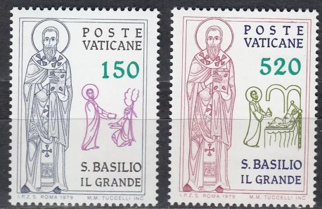 Vatikanstadt / Città del Vaticano Nr. 743-744** 1600. Todestag des hl. Basilus