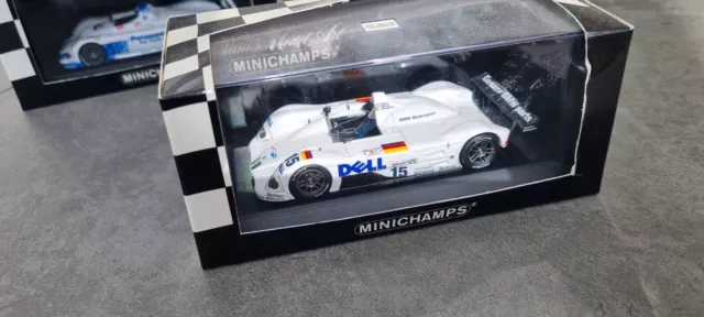 1:43 - Minichamps Bmw V12 Lmr Mint And Boxed.  Very Rare 30 Year Collection.