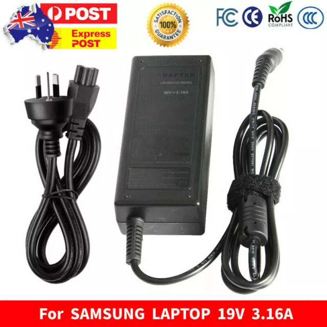 60W Laptop Charger Adapter For Samsung R523 R538 R540 R730 R780 RF410 RF510 N110