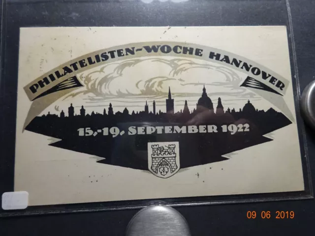 DR Privat Ganzsache PP61 C4-03 Philatelie Hannover 1922 SST