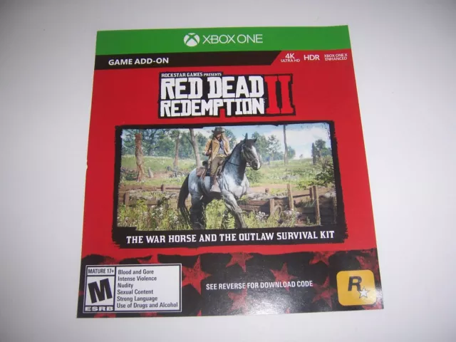 Red Dead Redemption 2 Xbox One, download code 