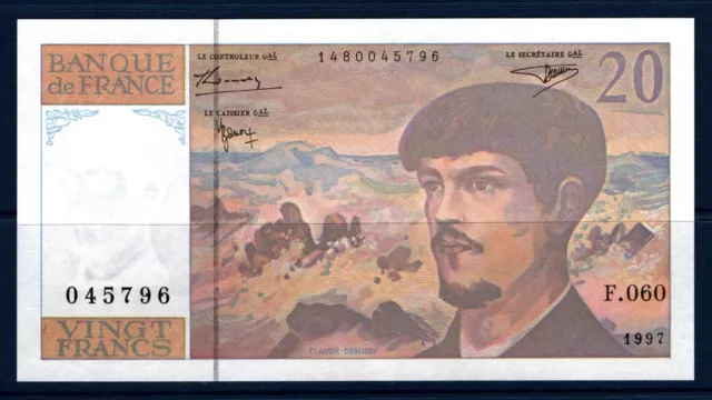 Billet 20 Francs (Debussy) 1997. France. SUP