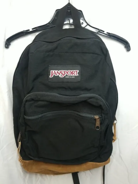 VTG Vintage Made In The USA JanSport Backpack Black