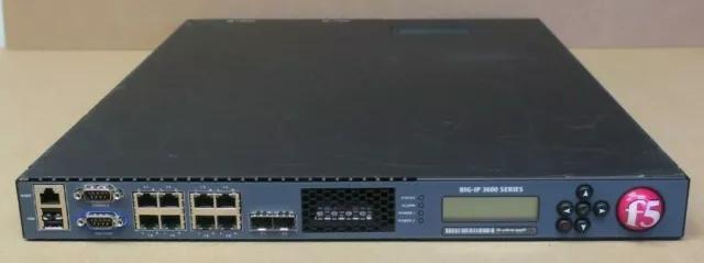 F5 Networks Big-IP 3600 Series 1U LTM Local Traffic Manager Appliance & 2x PSU