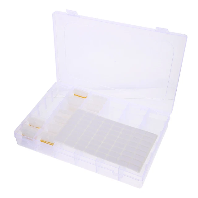 1 juego de funda de perlas cruzadas herramientas de coser de plástico caja rosca tablero de envoltura