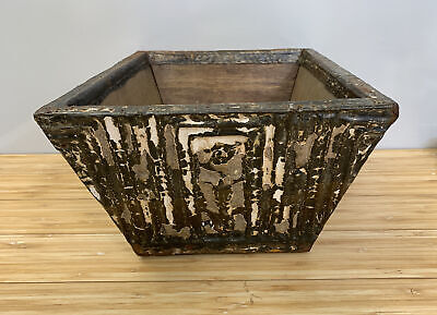Antique OLDE GOOD THINGS NY Architectural Salvage Tin/Wood Window Planter Box 3