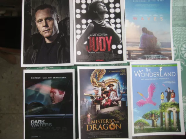 Lote 6 Carteles Copias En Fascimil De Carteles De Peliculas De Cine