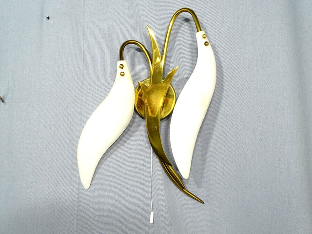 Zweiflammige 50er Years Wall Lamp Midcentury Modernism