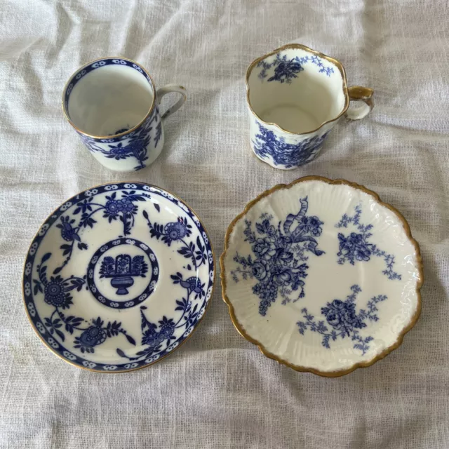 Pair Of Antique Demitasse Coffee Cans & Saucers. 1903-07,