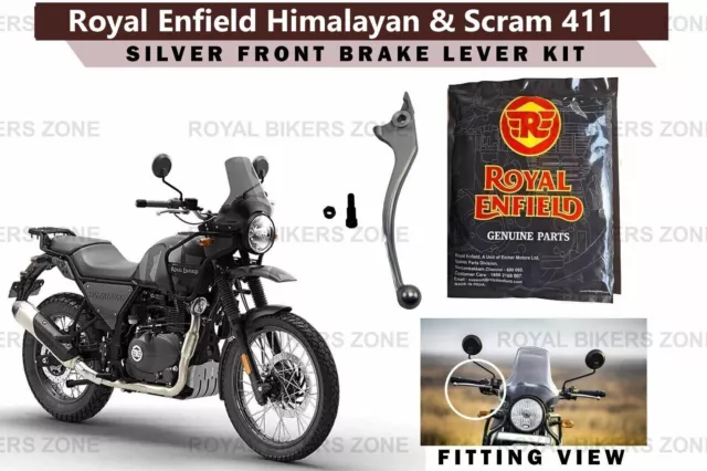 Royal Enfield "Silver Front Brake Lever Kit" Fit For Himalayan & Scram 411