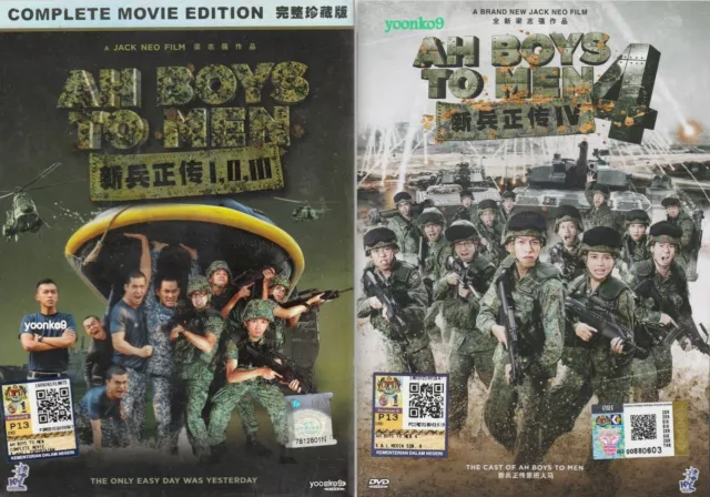 AH BOYS TO Men 1 2 3 4 DVD Movie Singapore English Sub PAL
