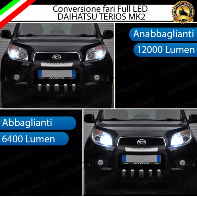 Conversione Fari Full Led Daihatsu Terios Mk2 Canbus 18400 Lumen No Error