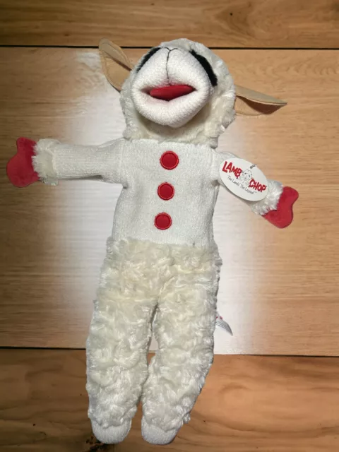 VTG Aurora Lamb Chop Shari Lewis 16”Stuffed Plush Puppet New 2002