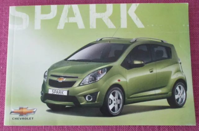 Chevrolet Spark (2010 - 2012) Owners Manual- User Guide - Handbook. (Ncjl 831)